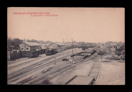 Antigua Postal Albacete Vía Férrea - Albacete