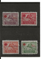 1921 Série Croix Rouge Neuve Yvert 231-234 - Nuevos