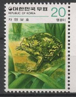 COREE DU SUD Grenouilles, Grenouille Batraciens. Frog, Ranas. Yvert N° 1045** MNH Neuf Sans Charnière - Frösche