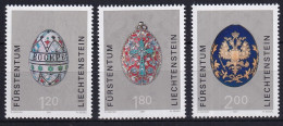 MiNr. 1259 - 1261 Liechtenstein 2001, 5. März. Kostbare Ostereier Aus Dem Zarenreich (I) - Postfrisch/**/MNH - Ongebruikt