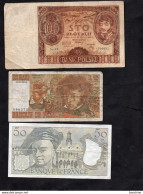 Lot De 11 Billets ( Italie , France , Colombie , Pologne) - Kiloware - Banknoten