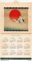 Calendrier Japonais Année 1979 , Illustration En Tissu (en 2 Volets Ou 3 Volets) - Groot Formaat: 1971-80