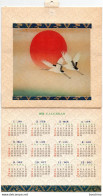 Calendrier Japonais Année 1979 , Illustration En Tissu (en 2 Volets Ou 3 Volets) - Grand Format : 1971-80