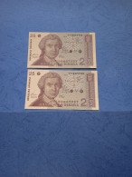 CROAZIA-P19a 25D 1991 UNC (2 Consecutivi) - Croatie