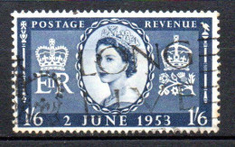 Col33 Grande Bretagne Great Britain 1953 N° 282 Oblitéré Cote : 8,00€ - Used Stamps