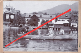 CDV Foto Kabinettfoto Hartpappefoto Millstatt Am See Millstätter See Gondelpartie Gondelboot Seestraße Promenade Kärnten - Millstatt