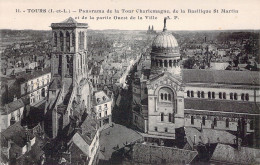 FRANCE - 37 - TOURS - Panorama De La Tour Charlemagne De La Basilique St Martin - Carte Postale Ancienne - Tours