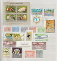 Wallis Et Futuna Année Complète 2005 Poste 628 à 650 Et BF 19-20 ** MNH - Full Years