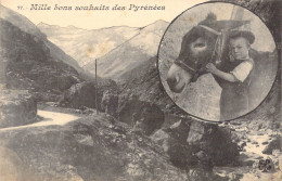 FRANCE - Régions - Mille Bons Souhaits Des Pyrénées - Carte Postale Ancienne - Otros & Sin Clasificación