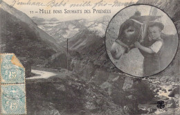 FRANCE - Régions - Mille Bons Souhaits Des Pyrénées - Carte Postale Ancienne - Autres & Non Classés