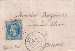 France Marcophilie - Département Du Loiret - N°29 Obl GC 623 & T.17 Briare 1870 - 1849-1876: Klassieke Periode