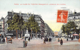 FRANCE - 75 - La Place Du Théâtre Français Et L'Avenue De L'Opéra - Carte Postale Ancienne - Places, Squares