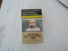 GREECE USED EMPTY CIGARETTES BOXES CAMEL LIGHTS - Tabaksdozen (leeg)