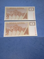 SLOVENIA-P2 2T 1990 UNC (2 Consecutivi) - Slowenien