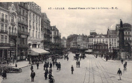 FRANCE - 59 - Lille - Grand'Place ( Côté Face à La Colonne ) - Carte Postale Ancienne - Lille