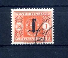 1944 Repubblica Sociale Italiana RSI Segnatasse 68 Usato, Soprastampato Con Piccolo Fascio - Portomarken