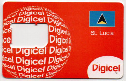 St. Lucia - Digicel GSM SIM Card Holder - Santa Lucía