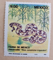 MEXIQUE Reptile, Reptiles, Serpent, Serpents, Snake. Yvert N° 1021** Neuf Sans Charnière MNH - Sonstige & Ohne Zuordnung
