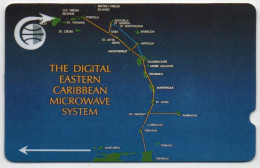 General Card - THE DIGITAL EASTERN CARIBBEAN MICROWAVE SYSTEM - 1CCMA00xxxx - Antillen (Sonstige)