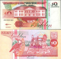 Suriname Pick-Nr: 137b (1998) Bankfrisch 1998 10 Gulden - Surinam