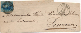 ENVELOPPE ANVERS 14 MAI 1858 ??   TO LOUVAIN      ZIE SCANS - 1849-1865 Medallones (Otros)