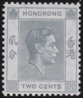 Hong Kong     .    SG    .    141  (2 Scans)  .  1938-52    .  Mult Script CA      .    *   .    Mint-hinged - Nuovi