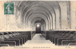 FRANCE - 60 - CHANTILLY - Intérieur Des Grandes Ecuries - Carte Postale Ancienne - Chantilly