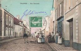 78 - YVELINES - TRAPPES - Rue Nationale - Animation Devant Boulangerie - Version Colorisée - 11059 - Trappes