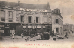 78 - YVELINES - LIMAY-MANTES - Arrêt Forcé - Café Restaurant  Du Pont De Limay, Maison CLÉMENT - Animation - 11043 - Limay