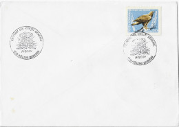 MUSHROOMS,POLECAT, HAWK, SPECIAL COVER,MUNTII SEMENIC 1993 ROMANIA - Briefe U. Dokumente