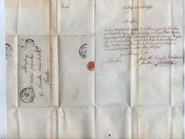 TB 4275 - 1850 - LAC - Lettre Taxée 25 Cts - AUTUN Pour Me Henry PETIT, Notaire à Charolles - 1849-1876: Classic Period