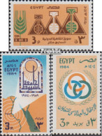 Ägypten 1467,1468,1469 (kompl.Ausg.) Postfrisch 1984 Messe, Assiut, Genossenschaften - Unused Stamps