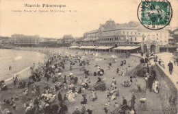 FRANCE - 64 - BIARRITZ - Grande  Place Et Casino Municipal - Carte Postale Ancienne - Biarritz