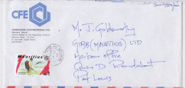Mauritius Île Maurice Lettre Timbre Moustique Eradication Of Malaria Mosquito Stamp Mail Cover 2000 - Maladies
