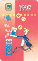 CALENDARS, SMALL, 1997- LOTTERY GAMES ADVERTISING - Small : 1991-00