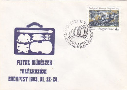 YOUTH ARTISTS MEETING, BUDAPEST, SPECIAL COVER, 1983, HUNGARY - Covers & Documents