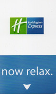 Clef D'hôtel - France - Holiday Inn Express, Now Relax, Bande Bleue, Texte Au Verso - Hotelzugangskarten