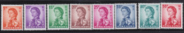 Hong Kong     .    SG    .    8 Stamps   .  PVA Gum CA Sideways  .     1966-72    .    *   .    Mint-hinged - Ungebraucht