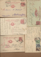 ITALIE -LOT DE 9 ENTIERS POSTAUX OBLITERES -PERIODE  1895 A  1945 - Maschinenstempel (EMA)