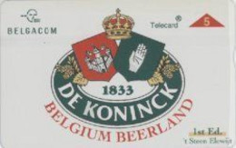 1995 : P347 5u DE KONINCK  (1ed) Beer MINT (x) - Without Chip