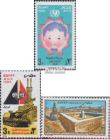 Ägypten 1489,1490,1491 (kompl.Ausg.) Postfrisch 1984 UNICEF, Militär, Ibn-Tulun - Unused Stamps