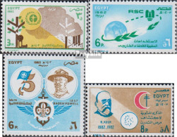 Ägypten 1420-1423 (kompl.Ausg.) Postfrisch 1982 Tag Der Vereinten Nationen - Unused Stamps