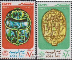 Ägypten 1361-1362 (kompl.Ausg.) Postfrisch 1981 Tag Der Post - Neufs