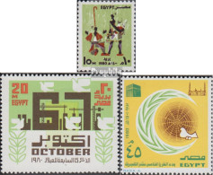 Ägypten 1352,1353,1356 (kompl.Ausg.) Postfrisch 1980 Festivals, Suez, Hedschra - Neufs