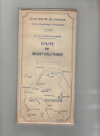 EDF Hydraulique Chute De Montvauthier PROJET 1965 - Public Works