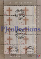 3654-VATICANO -VATICAN CITY 2005 GIORNATA DELLA GIOVENTU' FULL SHEET 10 STAMPS C/ANNULLO 1° GIORNO - USED - Usados