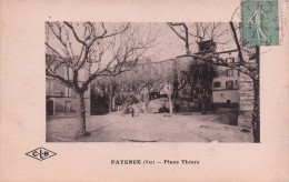 Fayence - Place  Thiers   - CPA °J - Fayence
