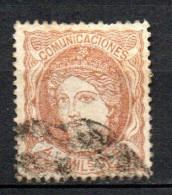 Col33 Espagne Spain 1870 N° 104 Oblitéré Cote : 17,50€ - Usati