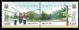 Ukraine Oekraine 2012 Yvertn° 1082-1083 *** MNH Cote 5,80 Euro Europa Tourisme - 2012