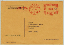 Schweiz / Helvetia 1970, Briefausschnitt Freistempel / EMA / Meterstamp Fretz Aarau, Schuhfabrik / Shoe Factory - Textile